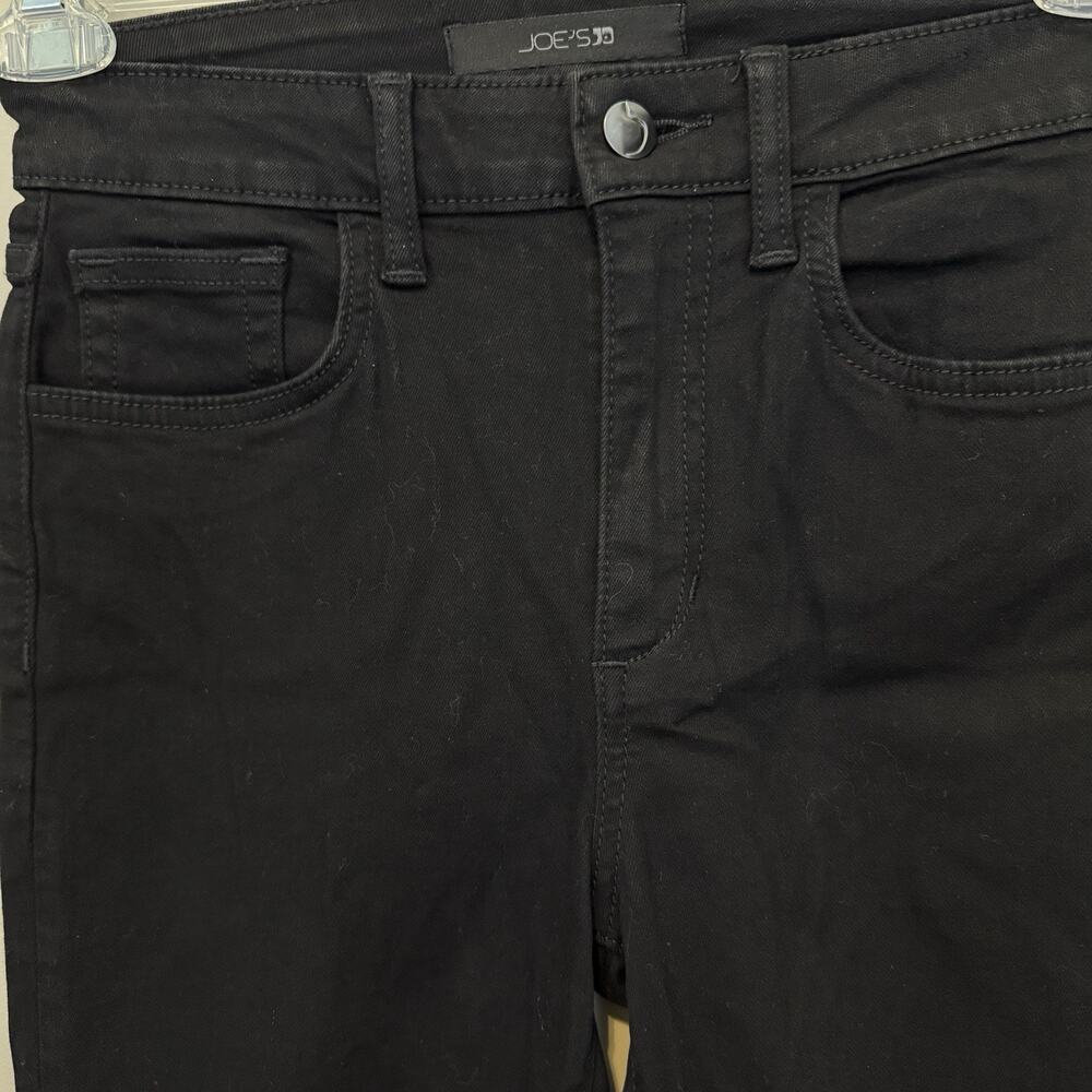 Joe's Jeans The Icon Mid-Rise Skinny Fit Ankle Jeans Black 25 NWOT - Picture 3 of 10